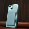 iCarer Case Leather genuine leather case for iPhone 14 Plus grün (WMI14220711-GN) (MagSafe compatible)