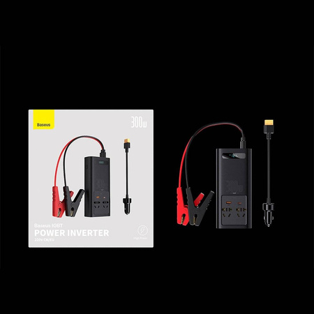 Baseus IGBT Auto Wechselrichter Wechselrichter 300W 220V (CN / EU Stecker) Schwarz (CGNB010101)