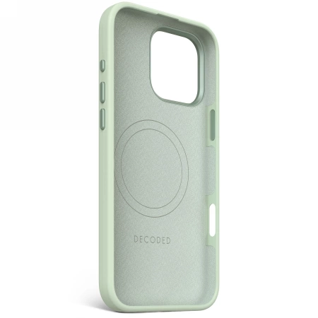 Decoded AntiMicrobial Silicone Stacks Backcover Case with MagSafe for iPhone 16 Pro Max - Green