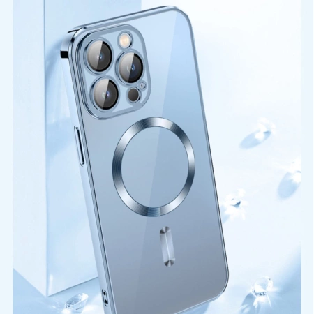 Etui Wozinsky Electroplated Magsafe na Samsung Galaxy S24 FE - srebrne