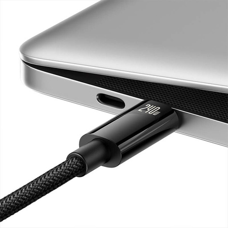 Kabel USB C - USB C 480Mb/s 240W 1m Baseus Tungsten Gold CAWJ040101 - czarny