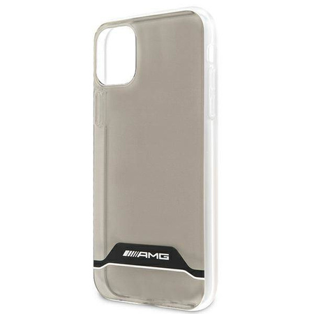 Case IPHONE 11 Mercedes AMG Hardcase Electroplate Black&White (AMHCN61TCBW) transparent