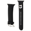 Pasek do APPLE WATCH 4 / 5 / 6 / 7 / 8 / SE (38 / 40 / 41 MM) Karl Lagerfeld Strap 3D Rubber Choupette Head (KLAWMSLCNK) czarne