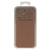 Soft Silicone Lens Case do Iphone 14 Pro brązowy