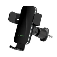 Wozinsky WEDZ-3Y8S clamp car holder with 15W inductive charger for phone on the air vent - black