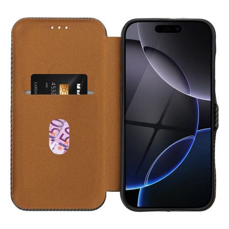 Kabura FOLIO Side Magnet do IPHONE 16 PRO MAX brązowy