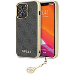 Guess GUHCP14XGF4GGR iPhone 14 Pro Max 6,7&quot; grau/graues Hardcase 4G Charms Collection