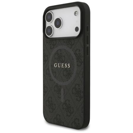 Guess 4G Ring Classic Logo MagSafe case for iPhone 17 Pro Max - black