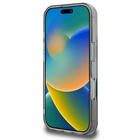 Etui Karl Lagerfeld IML Metal Karl&Choupette Head MagSafe na iPhone 16 Pro Max - czarne