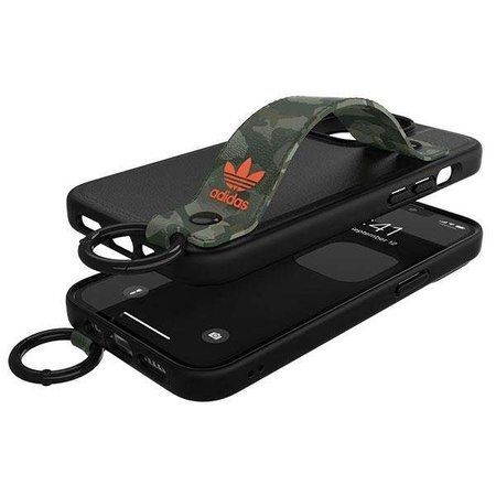 Adidas OR Hand Strap Case iPhone 13 Pro /13 6,1" schwarz-grün/schwarz-grün 47111