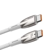 Baseus Glimmer Series Fast Charging Cable USB-C 480Mbps PD 100W 2m White