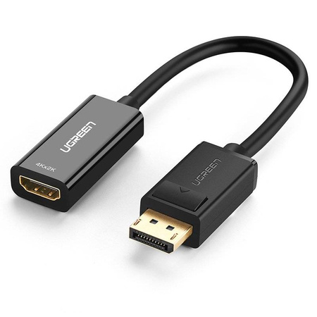 Ugreen przejściówka kabel przewód HDMI - DisplayPort 4K 30Hz 12bit czarny (40363)