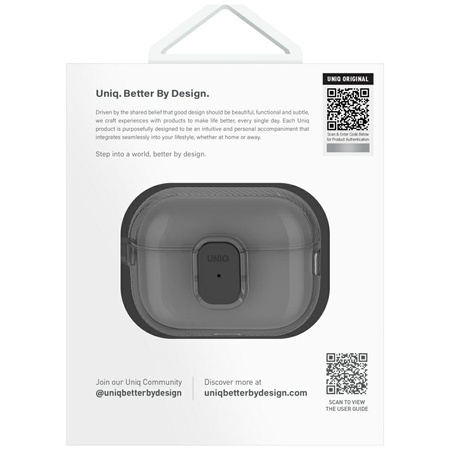 Etui UNIQ Glase Pro do AirPods Pro 2     Lock Case różowy