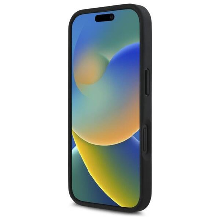 BMW nakładka do iPhone 16 6,1" BMHCP16SGSPCCK Hardcase M Grip Stand Smooth and Carbon czarna