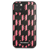 Original Handyhülle IPHONE 13 MINI Karl Lagerfeld Hardcase Monogram Plaque (KLHCP13SMNMP1P) rosa