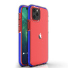Spring Case pokrowiec żelowe etui z kolorową ramką do iPhone 12 mini ciemnoniebieski
