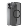 Puro Daylight Magsafe Compatible Silicone Case for iPhone 17 - Translucent Black