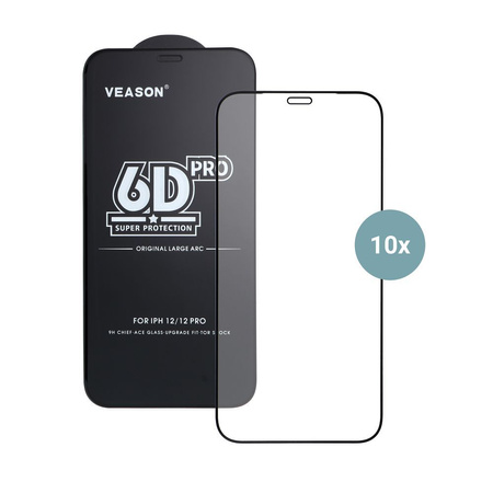 Szkło Hartowane 6D Pro Veason Glass (SET 10in1) - do Xiaomi Redmi 14C czarny