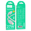 Kabel USB C do Lightning Hoco PD 27W 1 m X113 szary