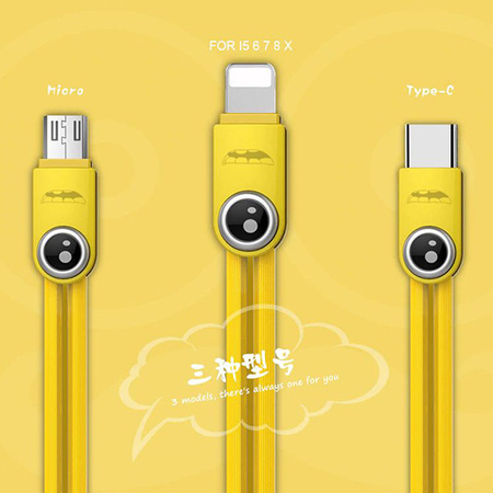 REMAX Kabel Lemen RC-101m - USB na Micro USB - Żółty