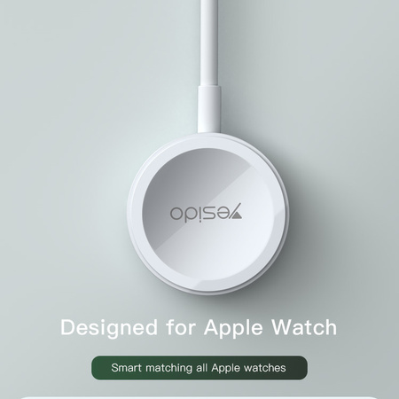 Yesido Ładowarka indukcyjna CA113 do smartwatch Apple Watch z kablem Typ C na Lightning biała