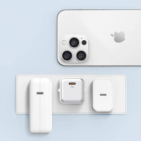 USAMS Ład. siec. 1xUSB-C PD30W 3A (only head) PD3.0 Fast Charging biały/white X-ron Series CC186TC02 (US-CC186)