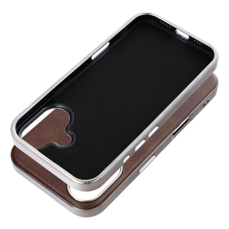 Futerał GENTLEMAN MAG COVER kompatybilny z MagSafe do IPHONE 16 brązowy