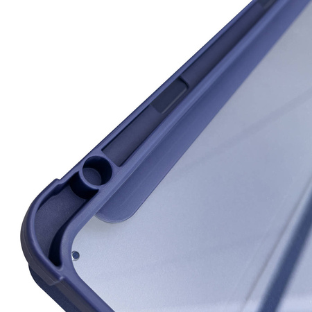 Stand Tablet Case etui Smart Cover pokrowiec na iPad mini 2021 z funkcja podstawki czarny