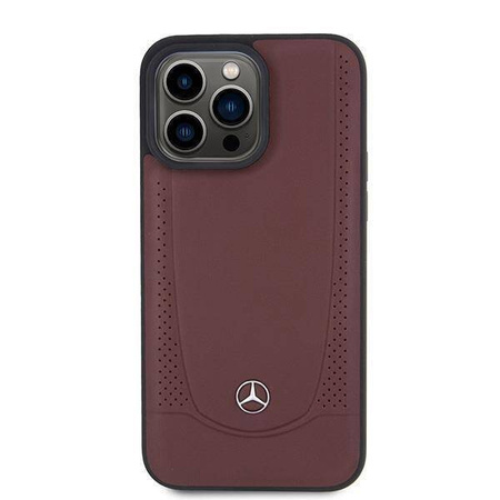 Mercedes MEHCP15LARMRE iPhone 15 Pro 6.1" red/red hardcase Leather Urban Bengale
