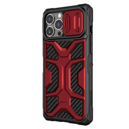 Nillkin Adventruer Case Hülle für iPhone 13 Pro Max gepanzerte Hülle mit Kameraabdeckung rot