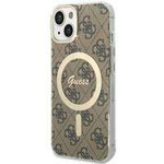Guess GUHMP14MH4STW iPhone 14 Plus 6.7" brown/brown hardcase 4G MagSafe