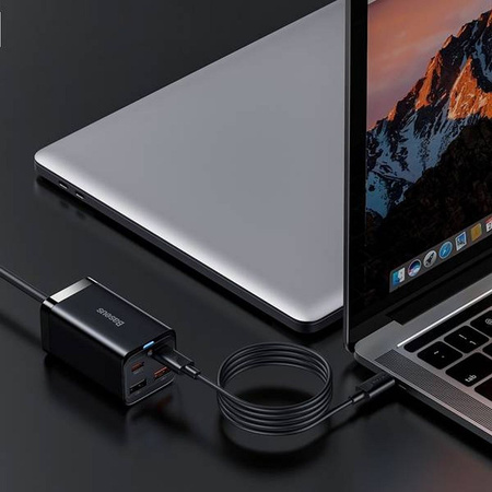 Ładowarka sieciowa Baseus GaN3 Pro, 2x USB-C, 2x USB, 65W (czarna)