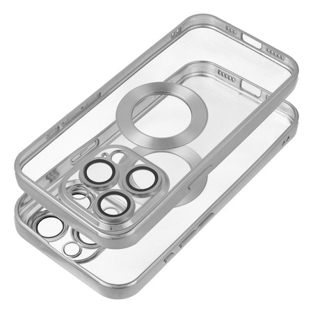 Futerał GLAM do IPHONE 16e (SE 4 2025) srebrny