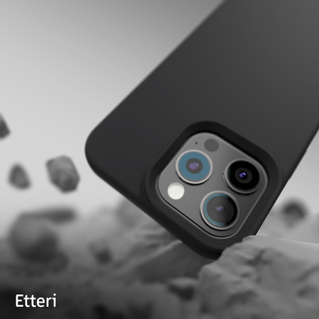Nakładka Etteri Silicone Case do iPhone 16 Pro Max 6,9" czarna