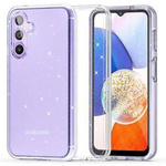 Schutzhülle SAMSUNG GALAXY A14 5G Tech-Protect Flexair Hybrid Glitter transparent