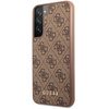 Guess 4G Metal Logo - Etui Samsung Galaxy S23 (brązowy)