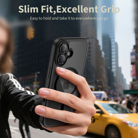 TECH-PROTECT MAGPEAK MAGSAFE CC IPHONE 17 BLACK/CLEAR