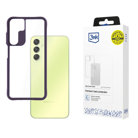 3MK Satin Armor Case+ Sam A25 5G fioletowy/purple