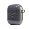 Original Handyhülle APPLE AIRPODS 1 / 2 Audi IML Geometric Pattern Cover (AU-IMLAP-A6/D3-GY) grau