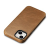 iCarer Oil Wax Premium Leather Case iPhone 14 Plus Magnetic Leather Case with MagSafe Brown (WMI14220703-TN)