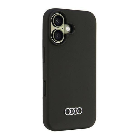 Audi nakładka Silicone Case do iPhone 16 6.1" czarna