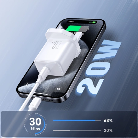 Joyroom JR-TCF20 PD 20W Wall Charger (UK Plug) - White