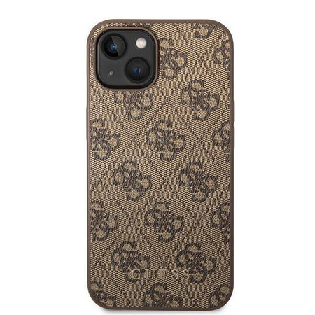 Guess GUHCP15MG4GFBR iPhone 15 Plus 6,7" braun/braune Hartschale 4G Metall Gold Logo