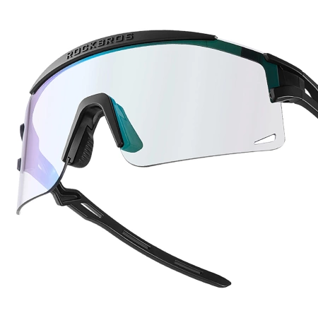 Rockbros Polarisierte Fahrradbrille mit UV-Schutz und Korrektureinsatz - Weiß