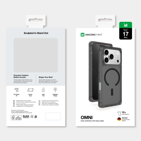 AmazingThing Omni Case für iPhone 17 Pro MagSafe-kompatibel – Schwarz