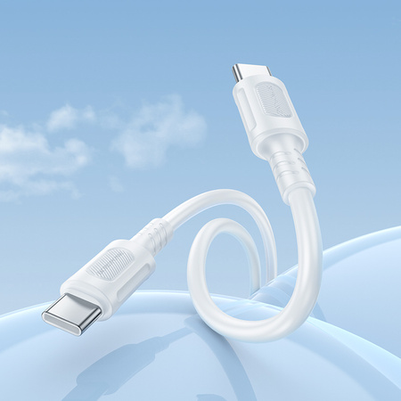 Borofone Kabel BX111 Feliz - Typ C na Typ C - 60W 3A 1 metr biały