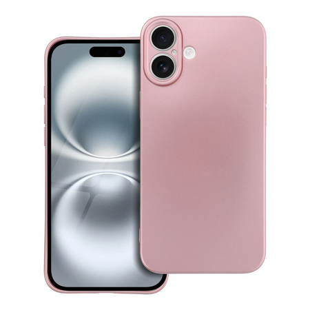 Futerał METALLIC do IPHONE 16 Plus różowy