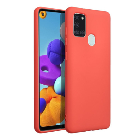 Futerał SILICONE do SAMSUNG Galaxy A21S brzoskwiniowy