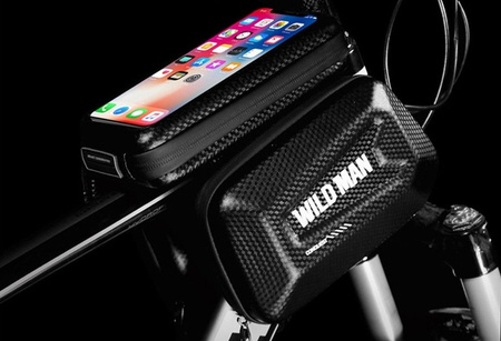 WILDMAN sakwa rowerowa na ramę na zamek 1,2L (4"-7") E6S czarna