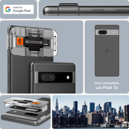 Spigen OPTIK.TR „EZ FIT“ KAMERASCHUTZ 2ER-PACK GOOGLE PIXEL 7A SCHWARZ
